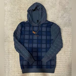 Men’s Blue/Grey Pladd Sweater/Jacket Large